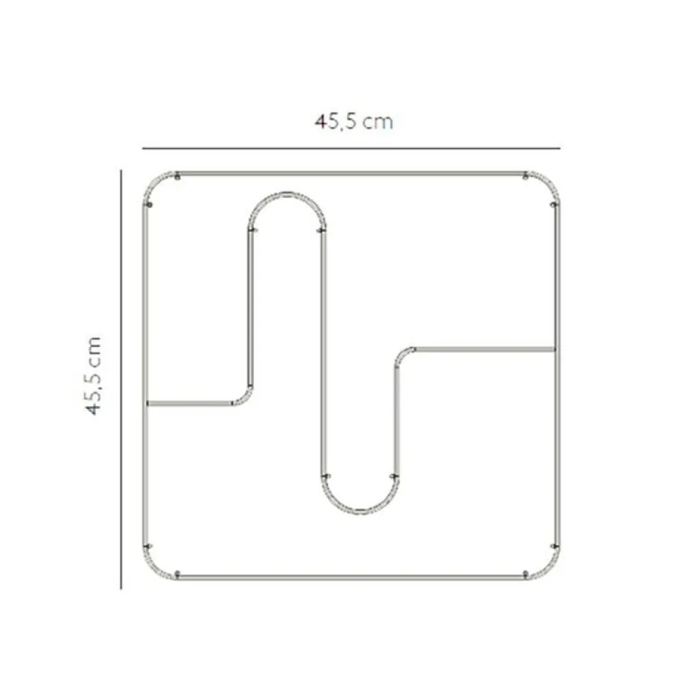 Curva Wandregal quadratisch