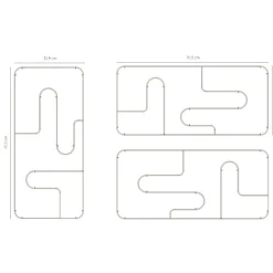 Curva Wandregal rechteckig