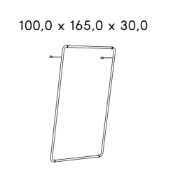 Curve Wandgarderobe B 100cm