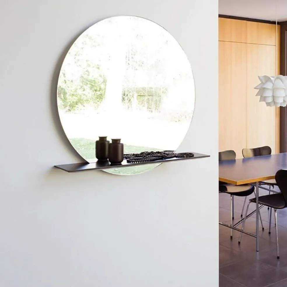 Cut Ablagebord mit Spiegel Ø 75cm