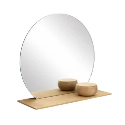 Cut Ablagebord mit Spiegel Ø 75cm