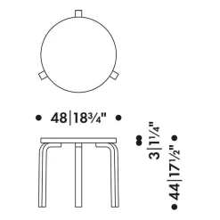 90D Beistelltisch Gestell lackiert