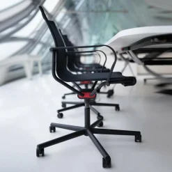 D1 Bürostuhl mit Armlehne & Rollengestell