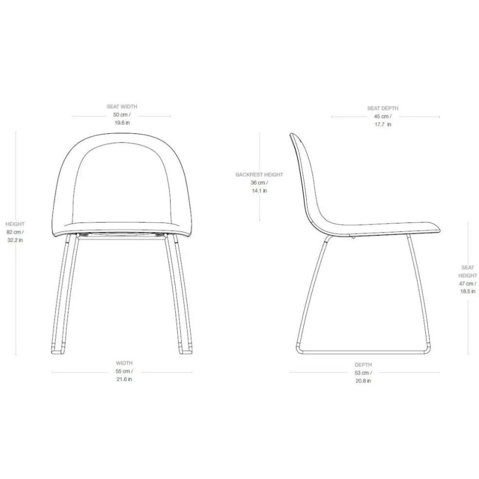 3D Stuhl Vorderseite gepolstert