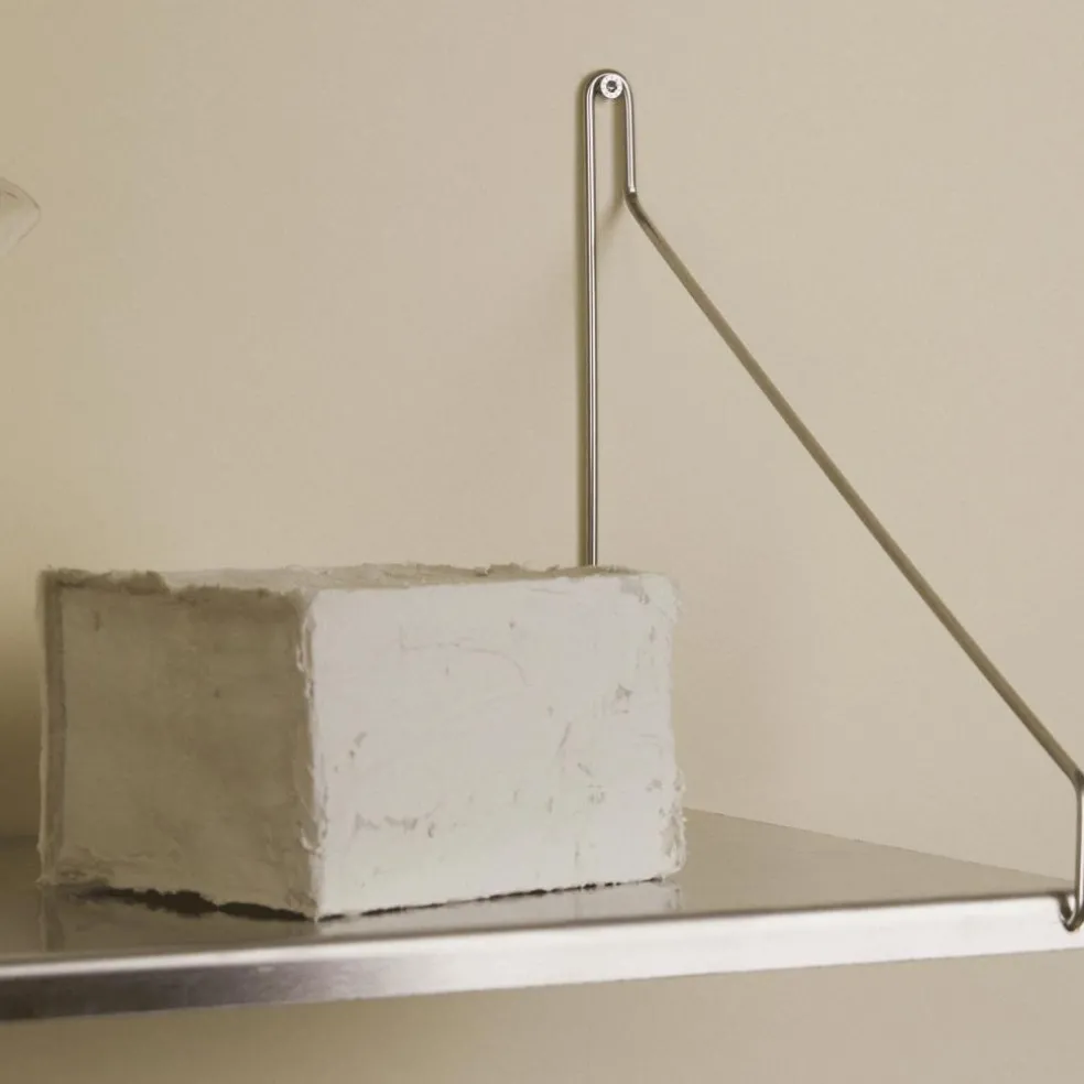 D27 Wandregal Edelstahl