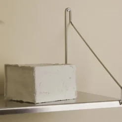 D27 Wandregal Edelstahl