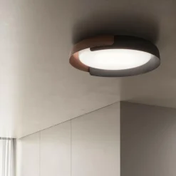 Dala LED Deckenleuchte Holz-Finish