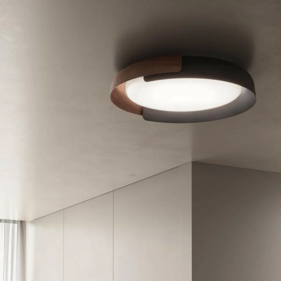 Dala LED Deckenleuchte Holz-Finish