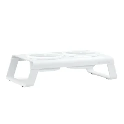 Desco Hundenapfständer mit Porzellannäpfen S