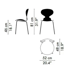 Die Ameise™ Stuhl Naturfurnier