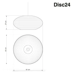 Disc Pendelleuchte blond