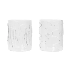 Doodle Glas hoch 2er Set