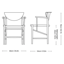 Drawn HM4 Armlehnstuhl