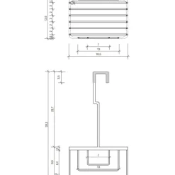 DW 227 Duschkorb mit Haken