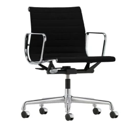 EA 117 Alu Chair Bürostuhl Stoff Gestell verchromt
