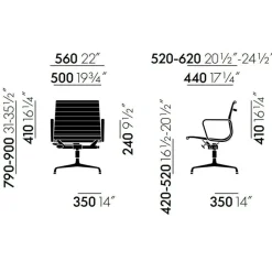 EA 132 Aluminium Chair Bürostuhl