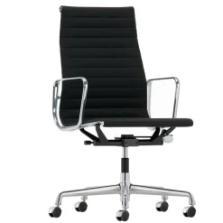 EA 119 Aluminium Chair Bürostuhl Stoff Gestell verchromt