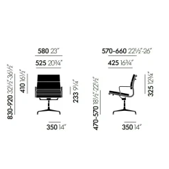 EA 231 Soft Pad Aluminium Chair Bürostuhl