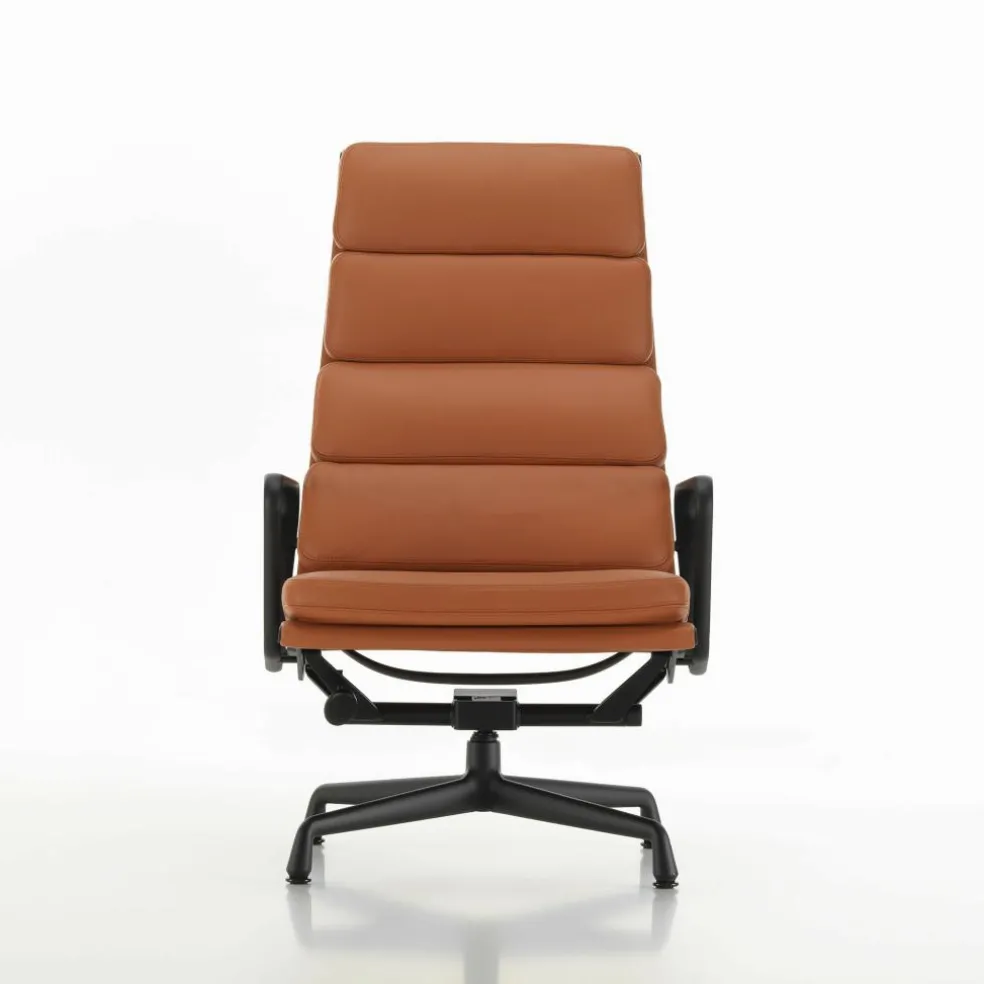 EA 222 Soft Pad Aluminium Chair Drehsessel Leder