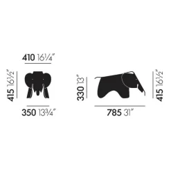 Eames Elephant aus Holz