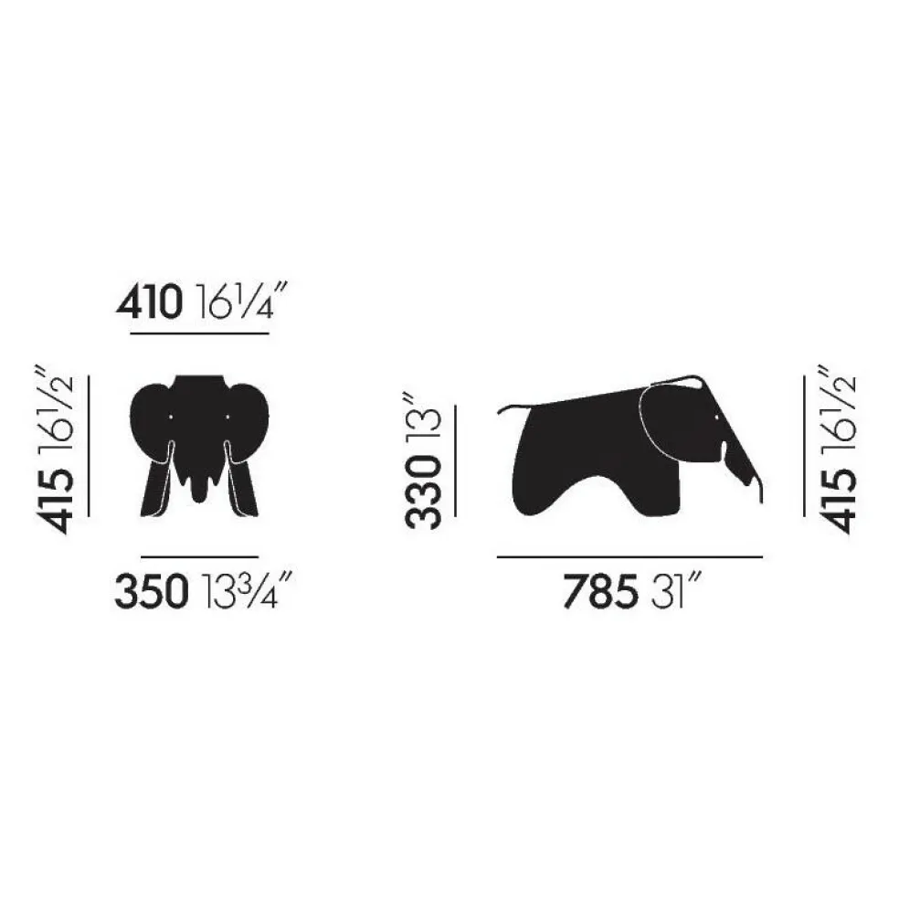 Eames Elephant aus Holz