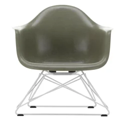 Eames Fiberglass Armchair LAR Gestell weiß