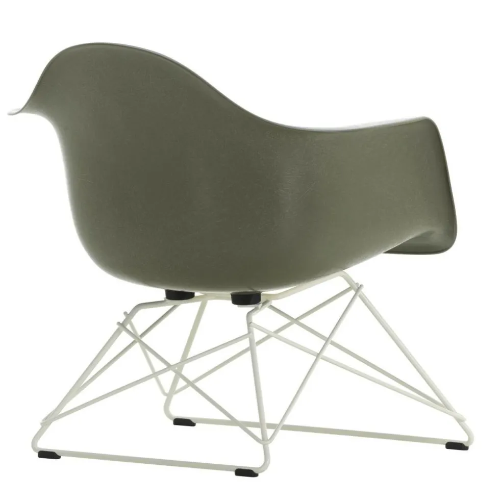 Eames Fiberglass Armchair LAR Gestell weiß