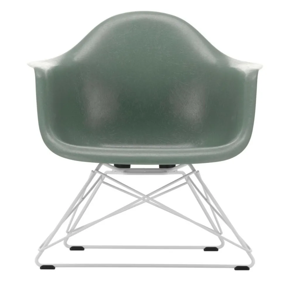 Eames Fiberglass Armchair LAR Gestell weiß
