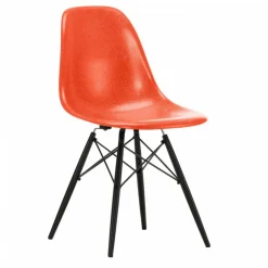 Eames Fiberglass Side Chair DSW Ahorn schwarz