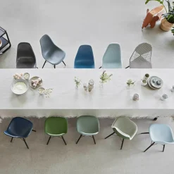 Eames Fiberglass Side Chair DSW Ahorn schwarz