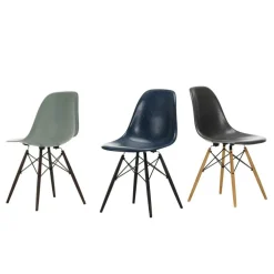 Eames Fiberglass Side Chair DSW Ahorn schwarz