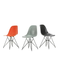 Eames Fiberglass Side Chair DSR schwarz