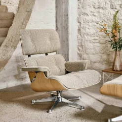 Eames Lounge Chair Sessel & Ottoman Stoff