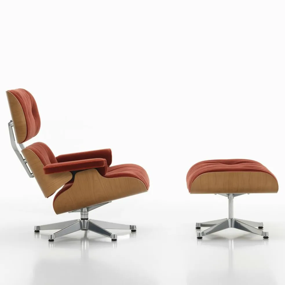 Eames Lounge Chair Sessel & Ottoman Stoff