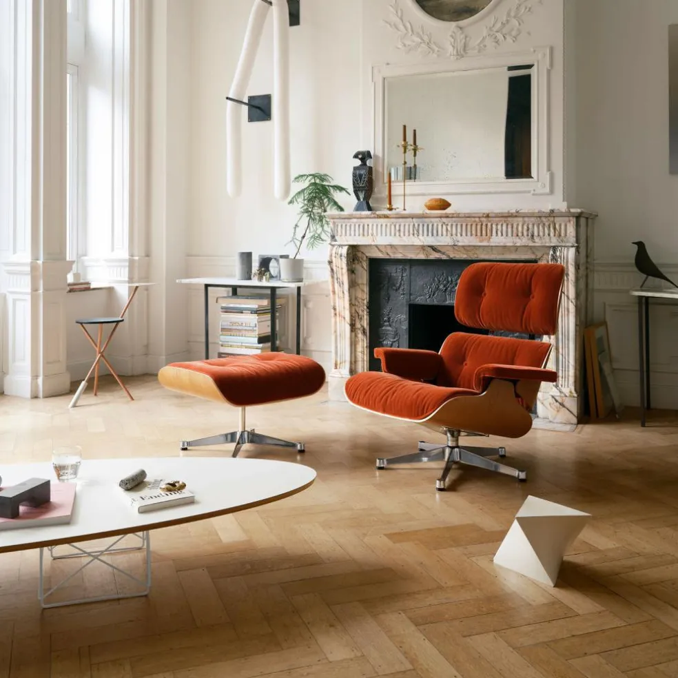 Eames Lounge Chair Sessel & Ottoman Stoff