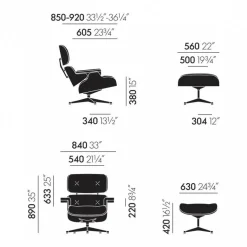 Eames Lounge Chair Sessel & Ottoman
