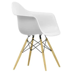 Eames Plastic Armchair DAW RE Ahorn gelblich