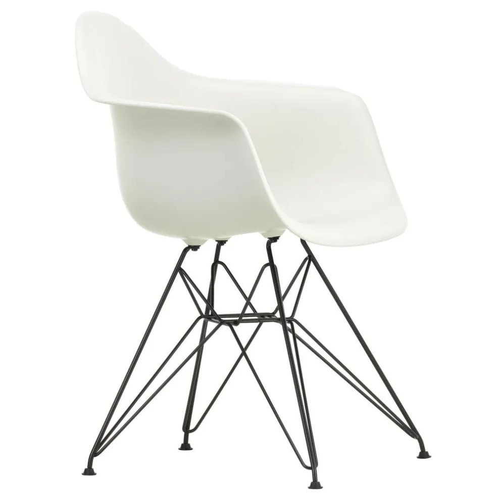 Eames Plastic Armchair DAR Gestell schwarz