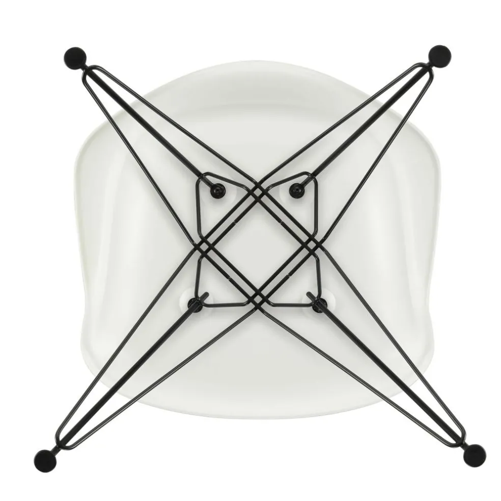 Eames Plastic Armchair DAR Gestell schwarz