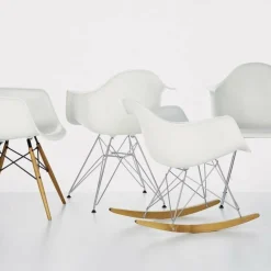 Eames Plastic Armchair DAR Gestell verchromt