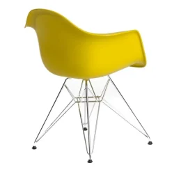 Eames Plastic Armchair DAR Gestell verchromt