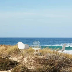 Eames Plastic Armchair DAR Gestell weiß