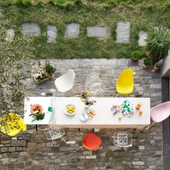 Eames Plastic Armchair DAR Gestell weiß