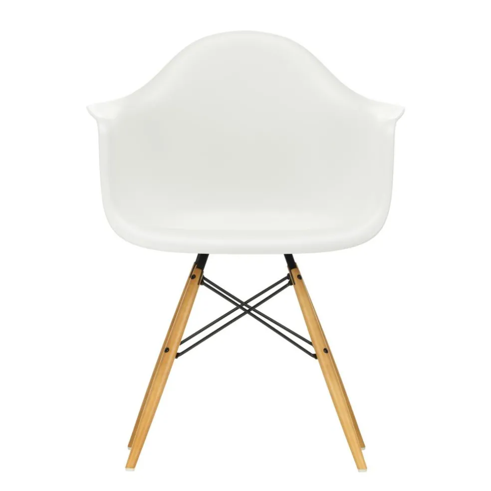 Eames Plastic Armchair DAW Ahorn gelblich