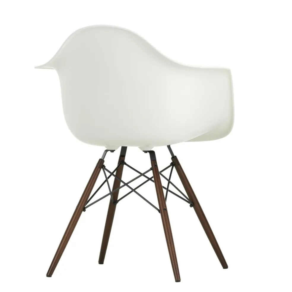 Eames Plastic Armchair DAW Gestell Ahorn dunkel
