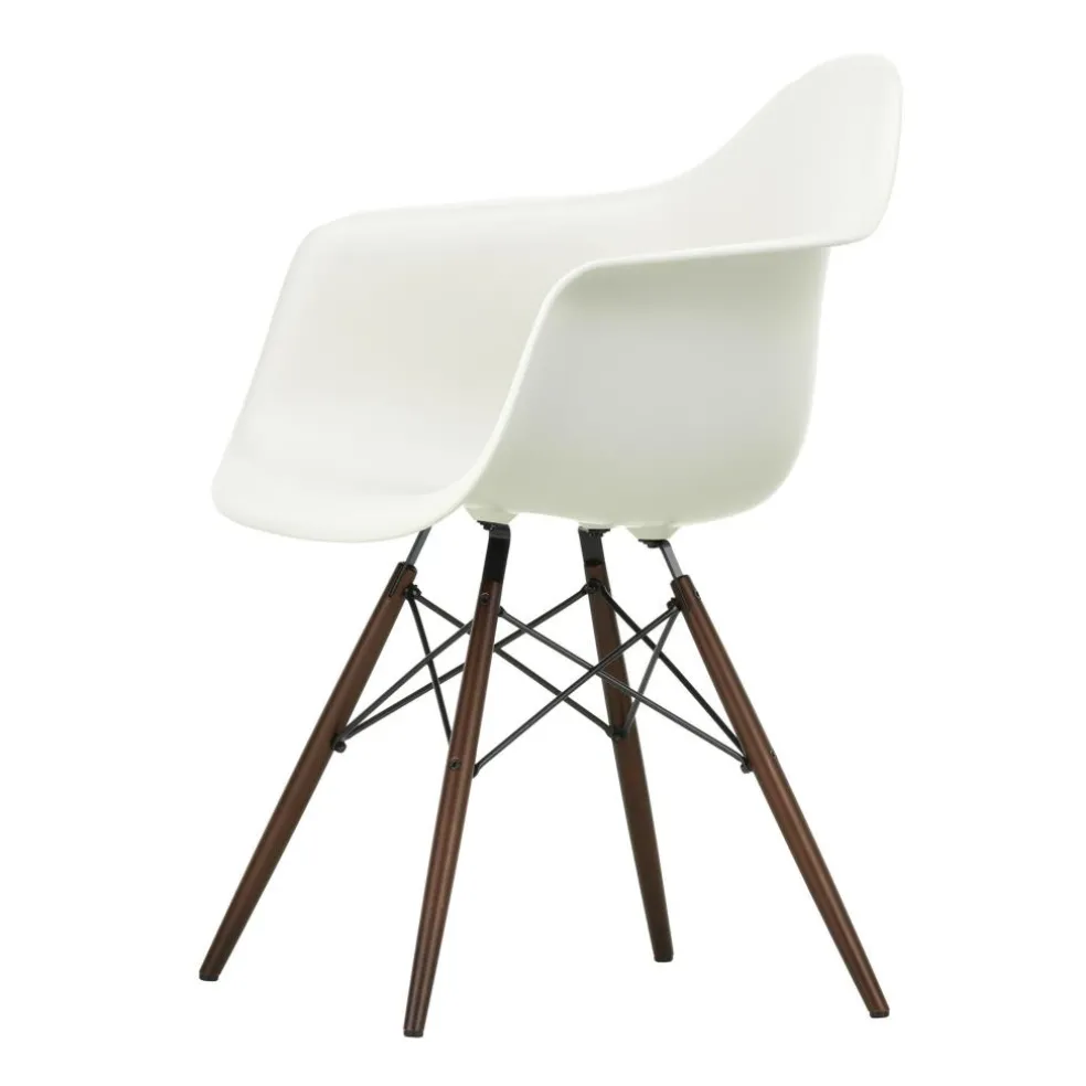 Eames Plastic Armchair DAW Gestell Ahorn dunkel