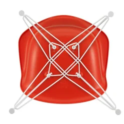 Eames Plastic Armchair DAR RE Gestell weiß