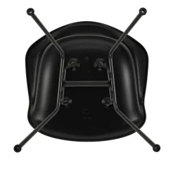 Eames Plastic Chair DAX RE Gestell schwarz