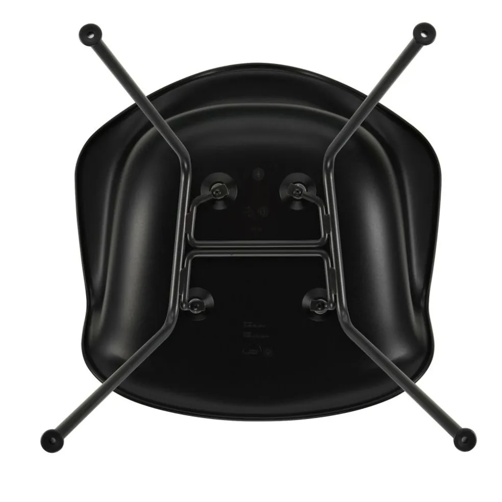 Eames Plastic Chair DAX RE Gestell schwarz