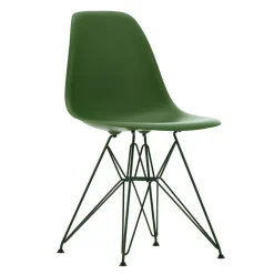 Eames Plastic Side Chair DSR RE Gestell dunkelgrün
